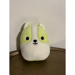 Small Puppy Squish Squismallow Lime Green Fox Dog Cute Tiny Neon